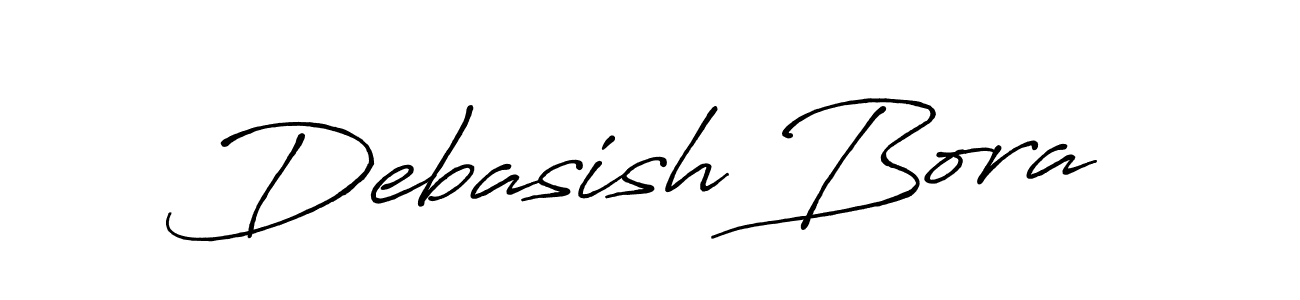 How to make Debasish Bora name signature. Use Antro_Vectra_Bolder style for creating short signs online. This is the latest handwritten sign. Debasish Bora signature style 7 images and pictures png