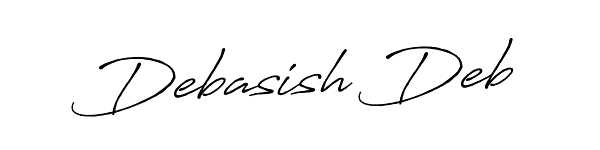 How to make Debasish Deb signature? Antro_Vectra_Bolder is a professional autograph style. Create handwritten signature for Debasish Deb name. Debasish Deb signature style 7 images and pictures png