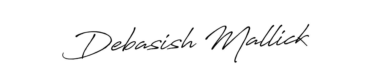 Design your own signature with our free online signature maker. With this signature software, you can create a handwritten (Antro_Vectra_Bolder) signature for name Debasish Mallick. Debasish Mallick signature style 7 images and pictures png