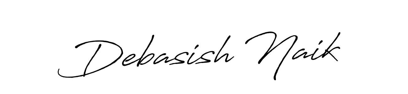Make a beautiful signature design for name Debasish Naik. With this signature (Antro_Vectra_Bolder) style, you can create a handwritten signature for free. Debasish Naik signature style 7 images and pictures png