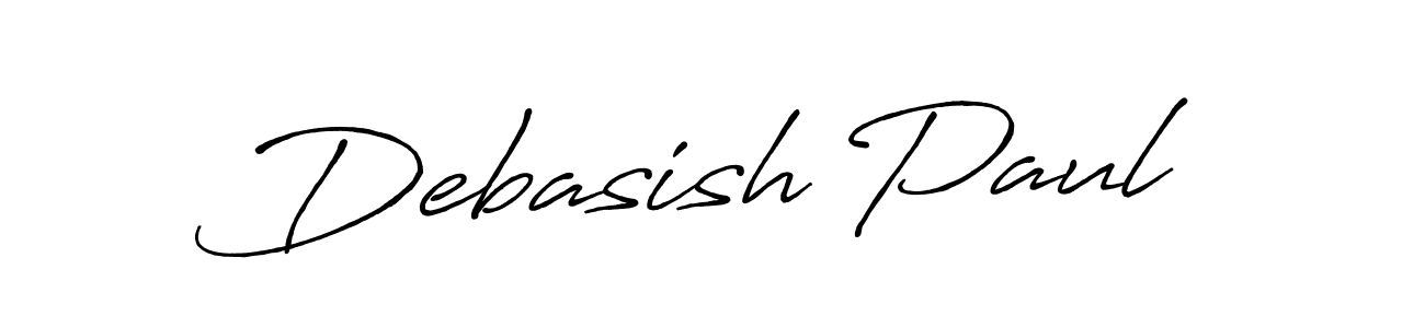 Design your own signature with our free online signature maker. With this signature software, you can create a handwritten (Antro_Vectra_Bolder) signature for name Debasish Paul. Debasish Paul signature style 7 images and pictures png