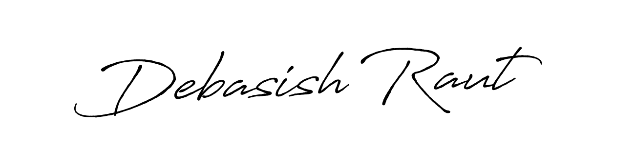 How to make Debasish Raut name signature. Use Antro_Vectra_Bolder style for creating short signs online. This is the latest handwritten sign. Debasish Raut signature style 7 images and pictures png