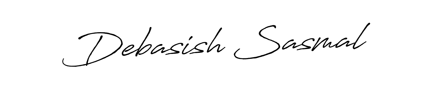 Debasish Sasmal stylish signature style. Best Handwritten Sign (Antro_Vectra_Bolder) for my name. Handwritten Signature Collection Ideas for my name Debasish Sasmal. Debasish Sasmal signature style 7 images and pictures png