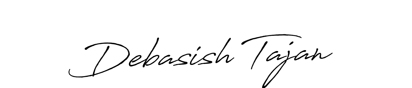 How to make Debasish Tajan signature? Antro_Vectra_Bolder is a professional autograph style. Create handwritten signature for Debasish Tajan name. Debasish Tajan signature style 7 images and pictures png