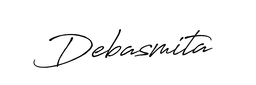 Use a signature maker to create a handwritten signature online. With this signature software, you can design (Antro_Vectra_Bolder) your own signature for name Debasmita. Debasmita signature style 7 images and pictures png
