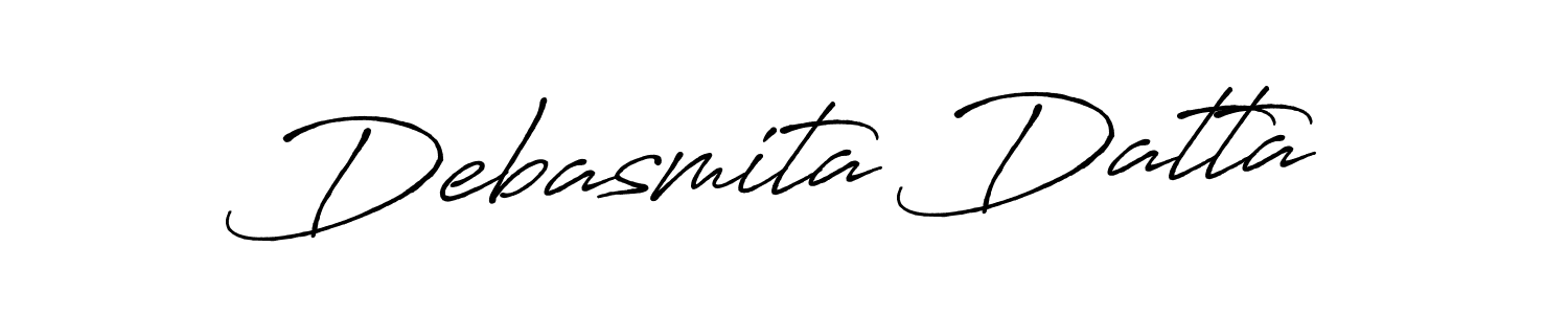 How to make Debasmita Datta name signature. Use Antro_Vectra_Bolder style for creating short signs online. This is the latest handwritten sign. Debasmita Datta signature style 7 images and pictures png