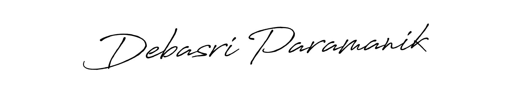 How to make Debasri Paramanik signature? Antro_Vectra_Bolder is a professional autograph style. Create handwritten signature for Debasri Paramanik name. Debasri Paramanik signature style 7 images and pictures png