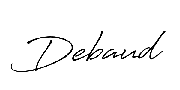 You should practise on your own different ways (Antro_Vectra_Bolder) to write your name (Debaud) in signature. don't let someone else do it for you. Debaud signature style 7 images and pictures png