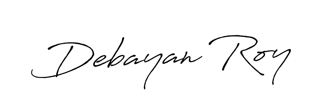 Design your own signature with our free online signature maker. With this signature software, you can create a handwritten (Antro_Vectra_Bolder) signature for name Debayan Roy. Debayan Roy signature style 7 images and pictures png