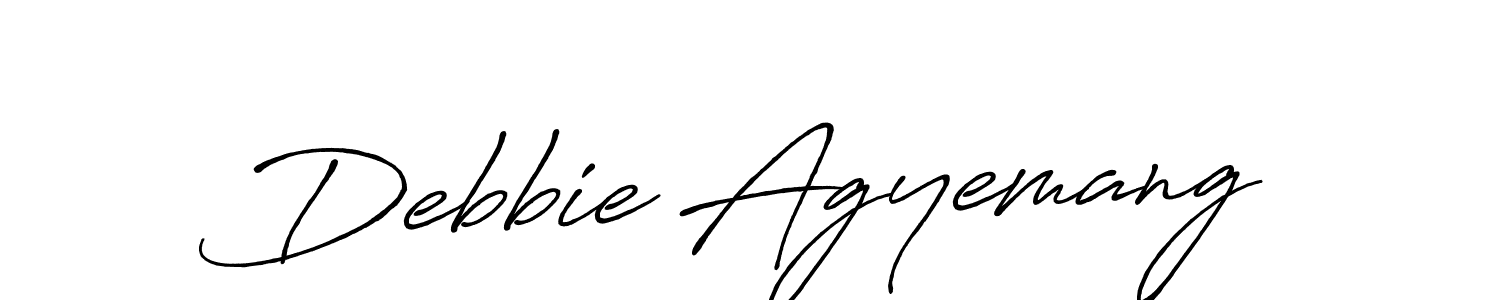 How to make Debbie Agyemang signature? Antro_Vectra_Bolder is a professional autograph style. Create handwritten signature for Debbie Agyemang name. Debbie Agyemang signature style 7 images and pictures png