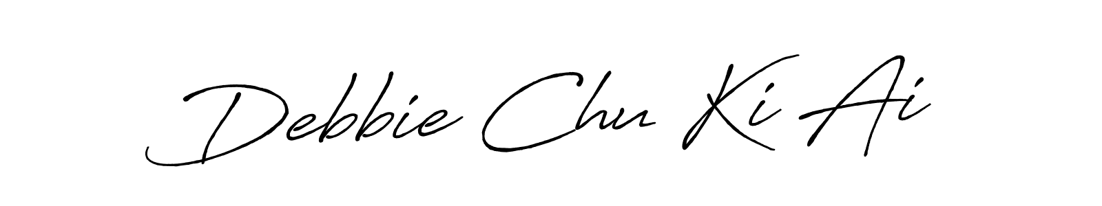 This is the best signature style for the Debbie Chu Ki Ai name. Also you like these signature font (Antro_Vectra_Bolder). Mix name signature. Debbie Chu Ki Ai signature style 7 images and pictures png