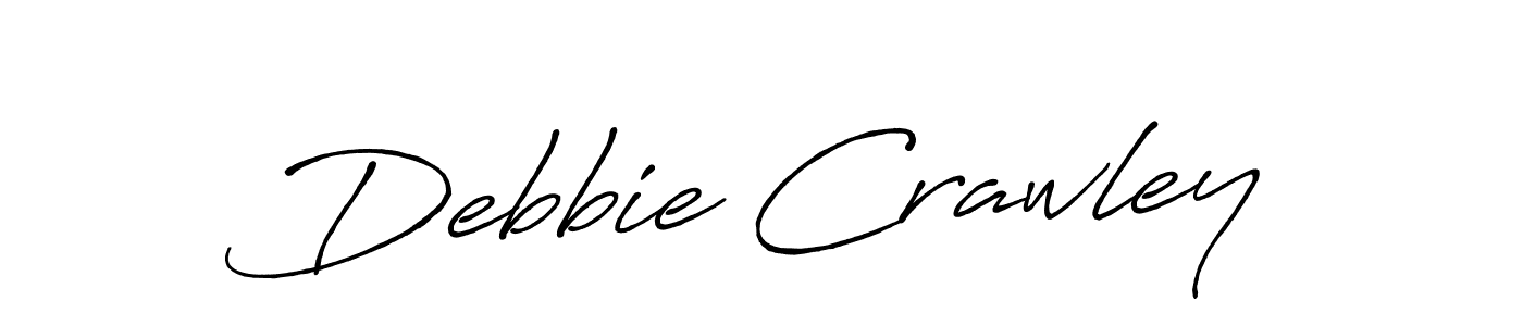 Also we have Debbie Crawley name is the best signature style. Create professional handwritten signature collection using Antro_Vectra_Bolder autograph style. Debbie Crawley signature style 7 images and pictures png