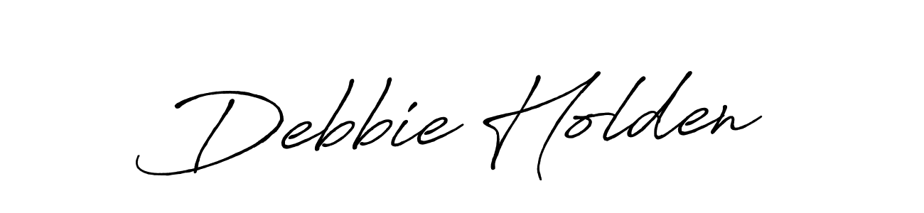 Use a signature maker to create a handwritten signature online. With this signature software, you can design (Antro_Vectra_Bolder) your own signature for name Debbie Holden. Debbie Holden signature style 7 images and pictures png