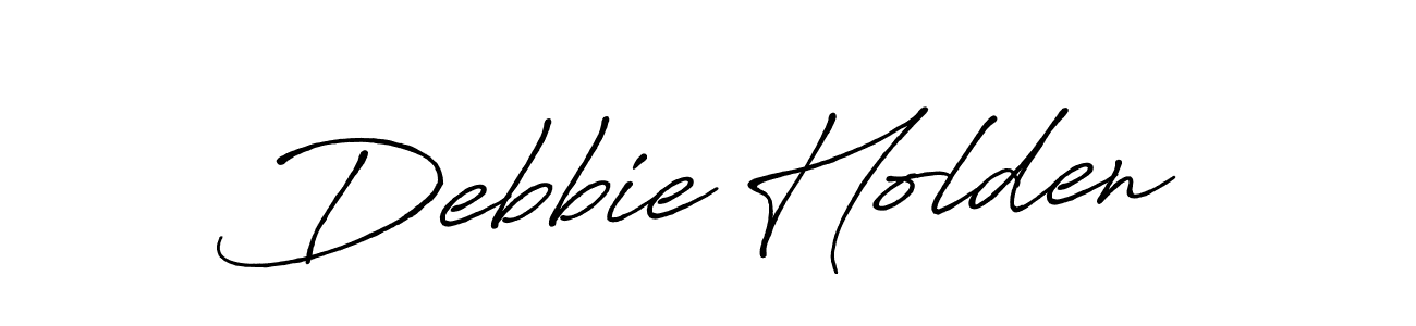 Similarly Antro_Vectra_Bolder is the best handwritten signature design. Signature creator online .You can use it as an online autograph creator for name Debbie Holden. Debbie Holden signature style 7 images and pictures png