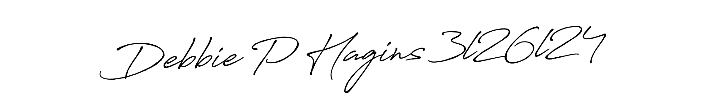 Debbie P Hagins 3l26l24 stylish signature style. Best Handwritten Sign (Antro_Vectra_Bolder) for my name. Handwritten Signature Collection Ideas for my name Debbie P Hagins 3l26l24. Debbie P Hagins 3l26l24 signature style 7 images and pictures png