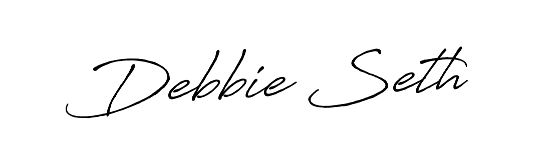 Similarly Antro_Vectra_Bolder is the best handwritten signature design. Signature creator online .You can use it as an online autograph creator for name Debbie Seth. Debbie Seth signature style 7 images and pictures png