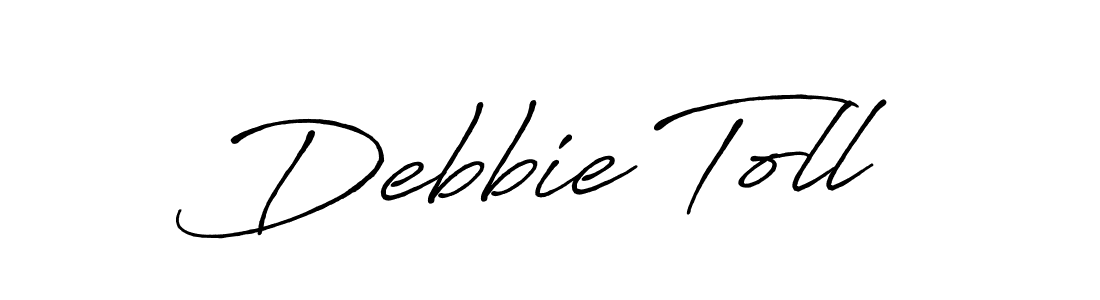 Also we have Debbie Toll name is the best signature style. Create professional handwritten signature collection using Antro_Vectra_Bolder autograph style. Debbie Toll signature style 7 images and pictures png