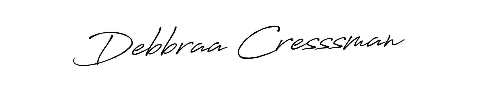 Design your own signature with our free online signature maker. With this signature software, you can create a handwritten (Antro_Vectra_Bolder) signature for name Debbraa Cresssman. Debbraa Cresssman signature style 7 images and pictures png