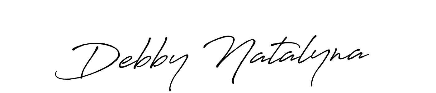 This is the best signature style for the Debby Natalyna name. Also you like these signature font (Antro_Vectra_Bolder). Mix name signature. Debby Natalyna signature style 7 images and pictures png