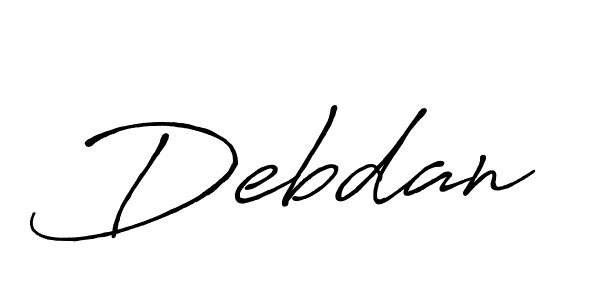 Design your own signature with our free online signature maker. With this signature software, you can create a handwritten (Antro_Vectra_Bolder) signature for name Debdan. Debdan signature style 7 images and pictures png