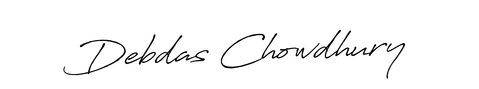How to make Debdas Chowdhury signature? Antro_Vectra_Bolder is a professional autograph style. Create handwritten signature for Debdas Chowdhury name. Debdas Chowdhury signature style 7 images and pictures png