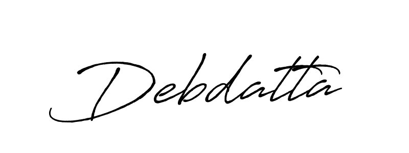 The best way (Antro_Vectra_Bolder) to make a short signature is to pick only two or three words in your name. The name Debdatta include a total of six letters. For converting this name. Debdatta signature style 7 images and pictures png