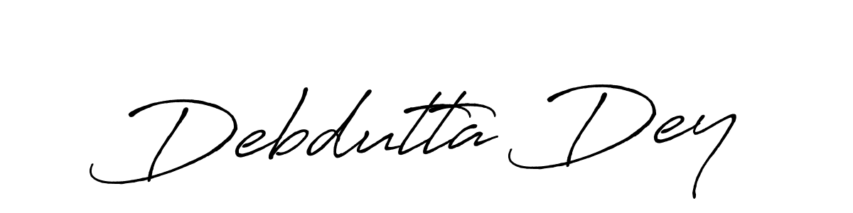 Design your own signature with our free online signature maker. With this signature software, you can create a handwritten (Antro_Vectra_Bolder) signature for name Debdutta Dey. Debdutta Dey signature style 7 images and pictures png