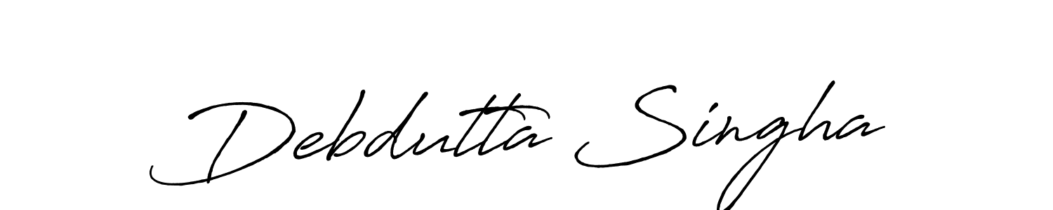 Also we have Debdutta Singha name is the best signature style. Create professional handwritten signature collection using Antro_Vectra_Bolder autograph style. Debdutta Singha signature style 7 images and pictures png