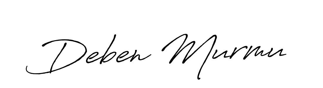 Also You can easily find your signature by using the search form. We will create Deben Murmu name handwritten signature images for you free of cost using Antro_Vectra_Bolder sign style. Deben Murmu signature style 7 images and pictures png