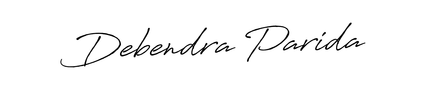 Also You can easily find your signature by using the search form. We will create Debendra Parida name handwritten signature images for you free of cost using Antro_Vectra_Bolder sign style. Debendra Parida signature style 7 images and pictures png