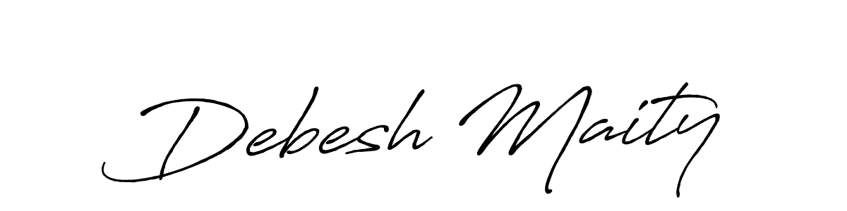 Also we have Debesh Maity name is the best signature style. Create professional handwritten signature collection using Antro_Vectra_Bolder autograph style. Debesh Maity signature style 7 images and pictures png