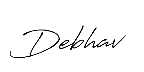 Once you've used our free online signature maker to create your best signature Antro_Vectra_Bolder style, it's time to enjoy all of the benefits that Debhav name signing documents. Debhav signature style 7 images and pictures png