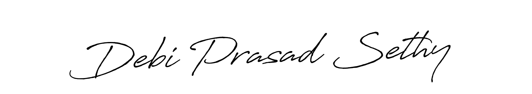 Debi Prasad Sethy stylish signature style. Best Handwritten Sign (Antro_Vectra_Bolder) for my name. Handwritten Signature Collection Ideas for my name Debi Prasad Sethy. Debi Prasad Sethy signature style 7 images and pictures png