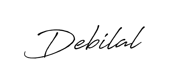 Debilal stylish signature style. Best Handwritten Sign (Antro_Vectra_Bolder) for my name. Handwritten Signature Collection Ideas for my name Debilal. Debilal signature style 7 images and pictures png