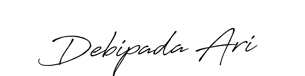 Debipada Ari stylish signature style. Best Handwritten Sign (Antro_Vectra_Bolder) for my name. Handwritten Signature Collection Ideas for my name Debipada Ari. Debipada Ari signature style 7 images and pictures png