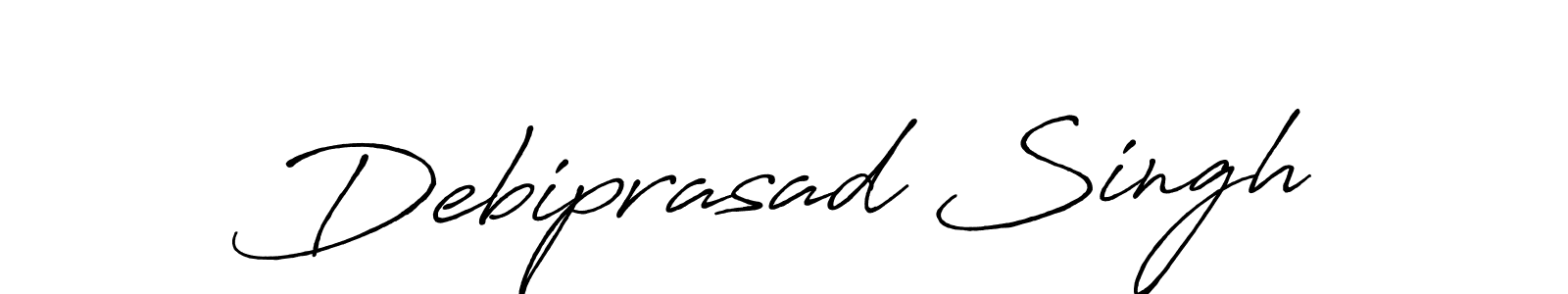Design your own signature with our free online signature maker. With this signature software, you can create a handwritten (Antro_Vectra_Bolder) signature for name Debiprasad Singh. Debiprasad Singh signature style 7 images and pictures png