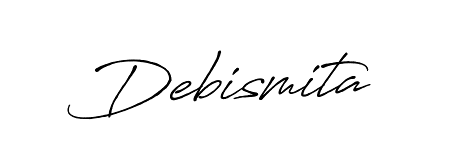 How to make Debismita signature? Antro_Vectra_Bolder is a professional autograph style. Create handwritten signature for Debismita name. Debismita signature style 7 images and pictures png