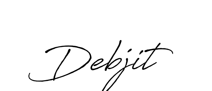 Make a beautiful signature design for name Debjit . With this signature (Antro_Vectra_Bolder) style, you can create a handwritten signature for free. Debjit  signature style 7 images and pictures png
