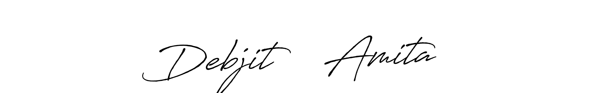 Also we have Debjit ❤️ Amita name is the best signature style. Create professional handwritten signature collection using Antro_Vectra_Bolder autograph style. Debjit ❤️ Amita signature style 7 images and pictures png