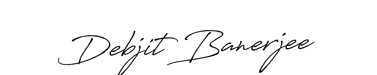 if you are searching for the best signature style for your name Debjit Banerjee. so please give up your signature search. here we have designed multiple signature styles  using Antro_Vectra_Bolder. Debjit Banerjee signature style 7 images and pictures png