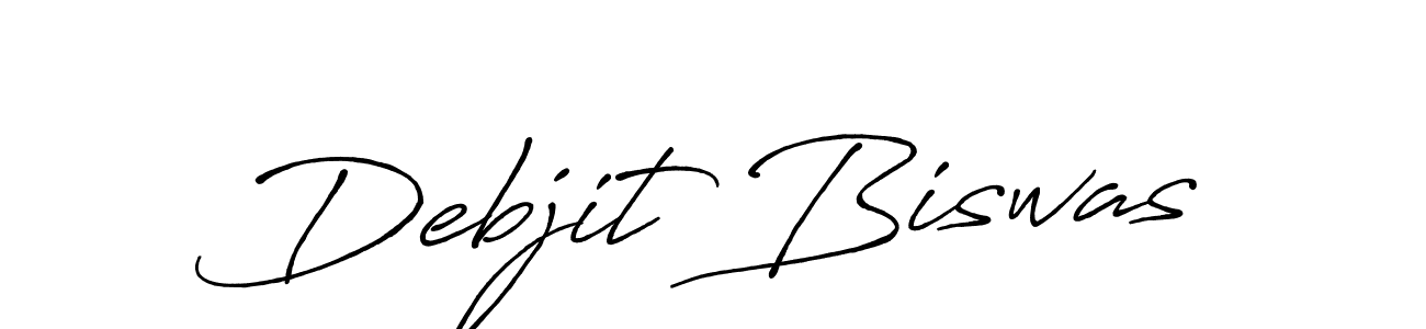 The best way (Antro_Vectra_Bolder) to make a short signature is to pick only two or three words in your name. The name Debjit Biswas include a total of six letters. For converting this name. Debjit Biswas signature style 7 images and pictures png