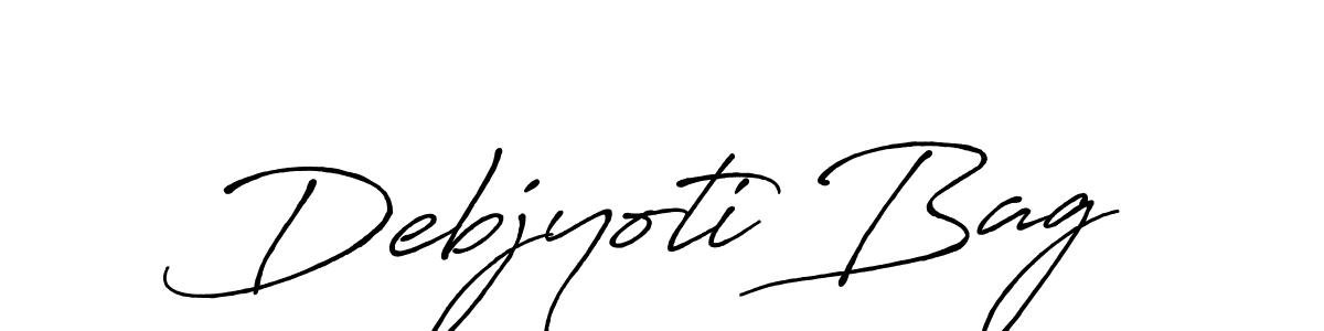 Use a signature maker to create a handwritten signature online. With this signature software, you can design (Antro_Vectra_Bolder) your own signature for name Debjyoti Bag. Debjyoti Bag signature style 7 images and pictures png