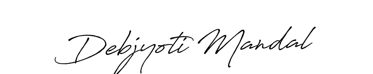 Debjyoti Mandal stylish signature style. Best Handwritten Sign (Antro_Vectra_Bolder) for my name. Handwritten Signature Collection Ideas for my name Debjyoti Mandal. Debjyoti Mandal signature style 7 images and pictures png