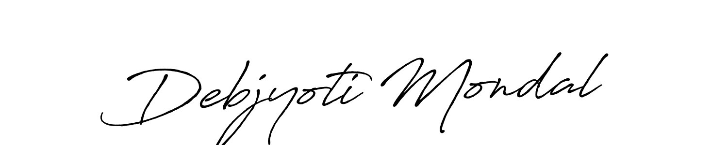 Debjyoti Mondal stylish signature style. Best Handwritten Sign (Antro_Vectra_Bolder) for my name. Handwritten Signature Collection Ideas for my name Debjyoti Mondal. Debjyoti Mondal signature style 7 images and pictures png