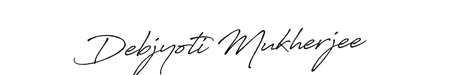 How to make Debjyoti Mukherjee signature? Antro_Vectra_Bolder is a professional autograph style. Create handwritten signature for Debjyoti Mukherjee name. Debjyoti Mukherjee signature style 7 images and pictures png