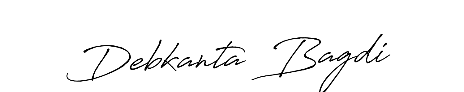 Make a beautiful signature design for name Debkanta  Bagdi. With this signature (Antro_Vectra_Bolder) style, you can create a handwritten signature for free. Debkanta  Bagdi signature style 7 images and pictures png