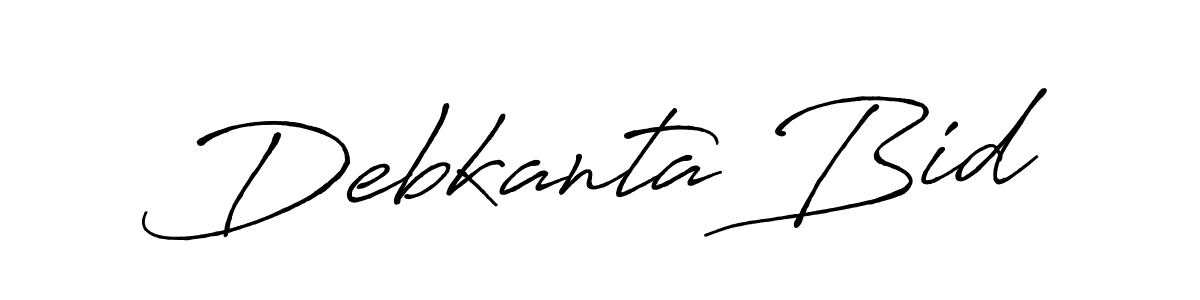 Design your own signature with our free online signature maker. With this signature software, you can create a handwritten (Antro_Vectra_Bolder) signature for name Debkanta Bid. Debkanta Bid signature style 7 images and pictures png