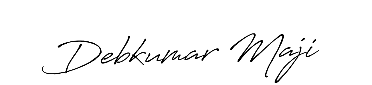 Make a beautiful signature design for name Debkumar Maji. With this signature (Antro_Vectra_Bolder) style, you can create a handwritten signature for free. Debkumar Maji signature style 7 images and pictures png