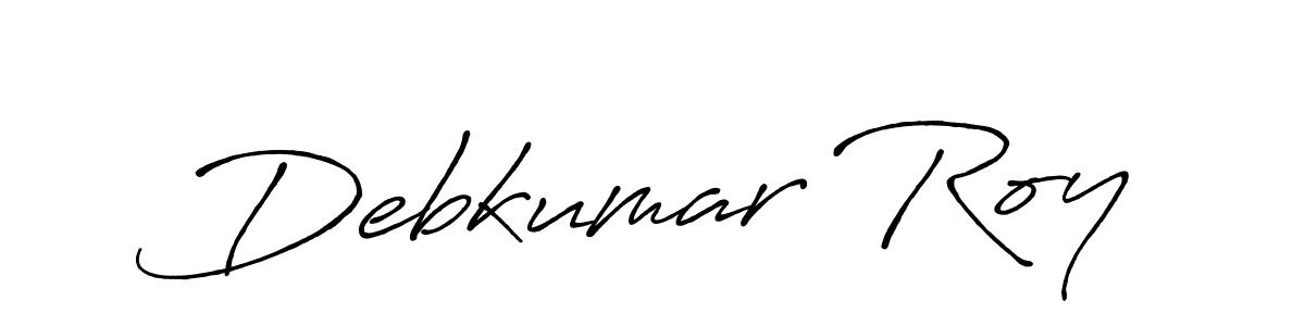 Make a beautiful signature design for name Debkumar Roy. With this signature (Antro_Vectra_Bolder) style, you can create a handwritten signature for free. Debkumar Roy signature style 7 images and pictures png