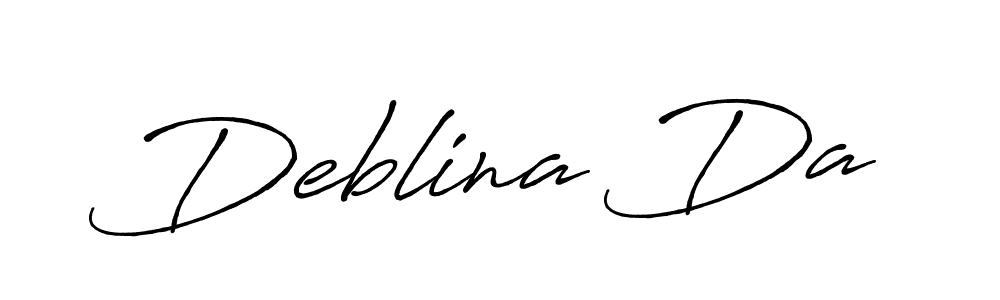 How to make Deblina Da signature? Antro_Vectra_Bolder is a professional autograph style. Create handwritten signature for Deblina Da name. Deblina Da signature style 7 images and pictures png
